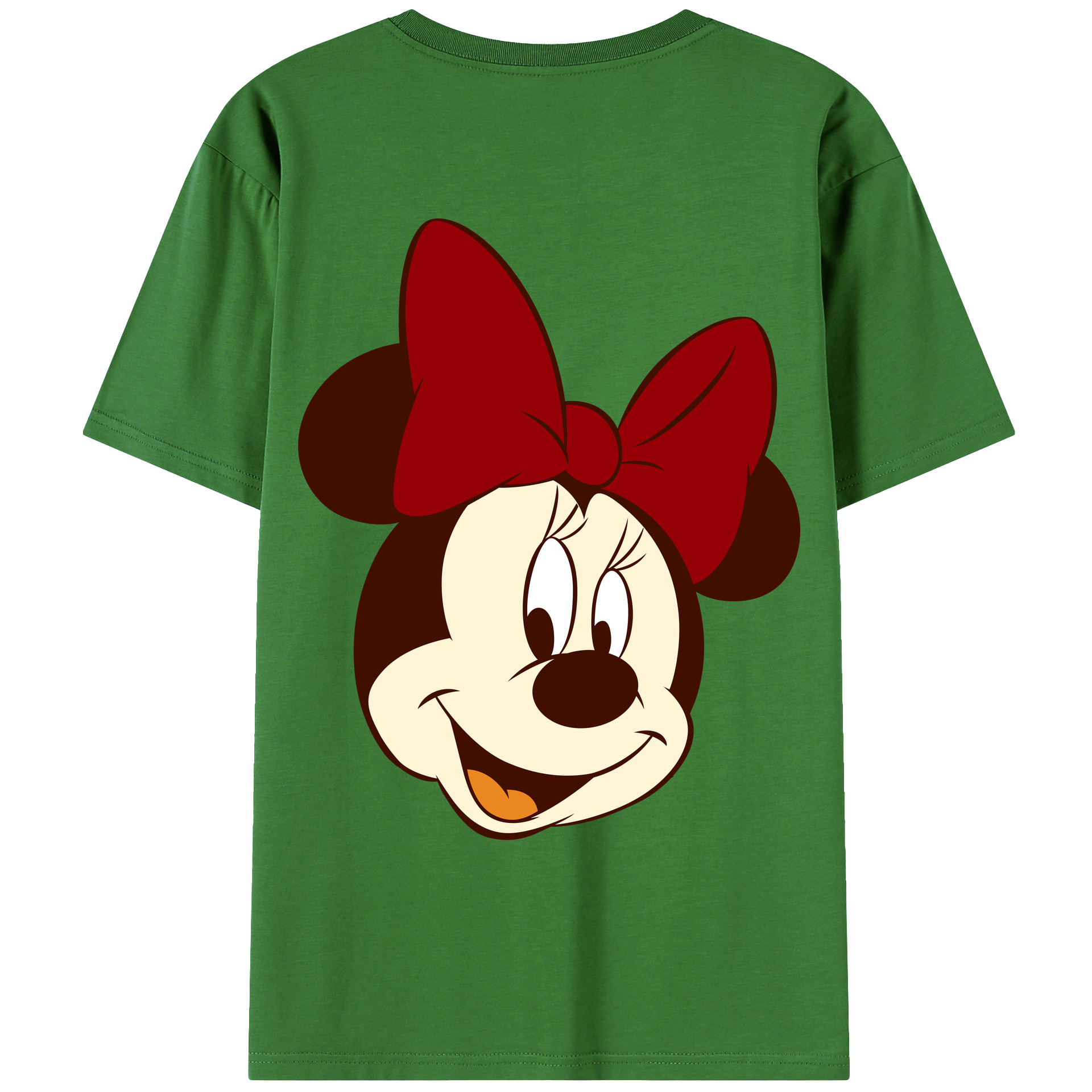 （画像用） ミッキーマウス Mickey Mouse レディース半袖Tシャツ(バックプリント)